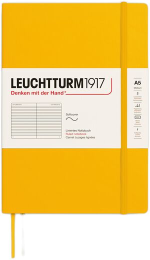LT1917 Notesbog SC linjeret A5 /Medium Sunflower 374001