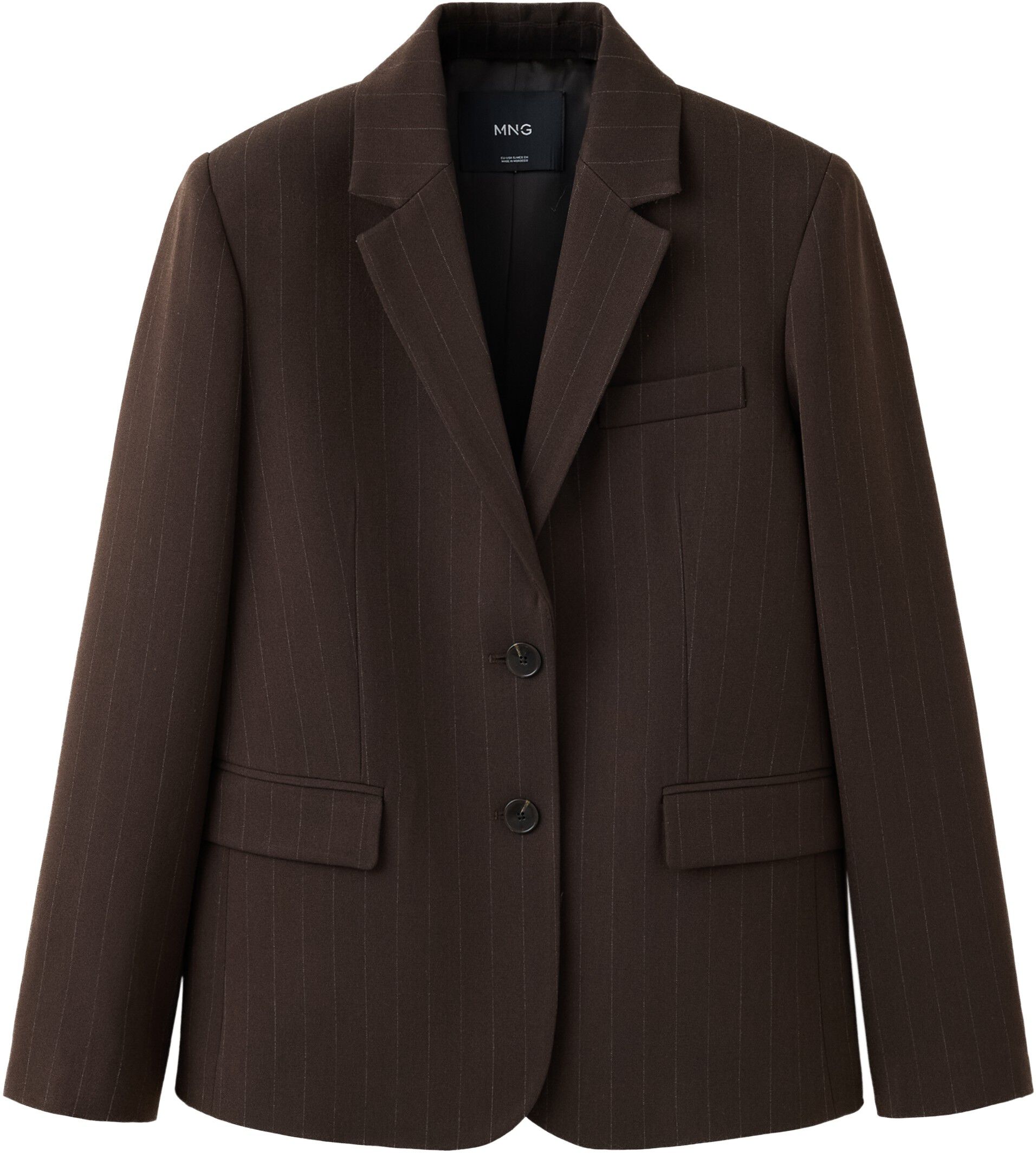 Straight-fit suit blazer