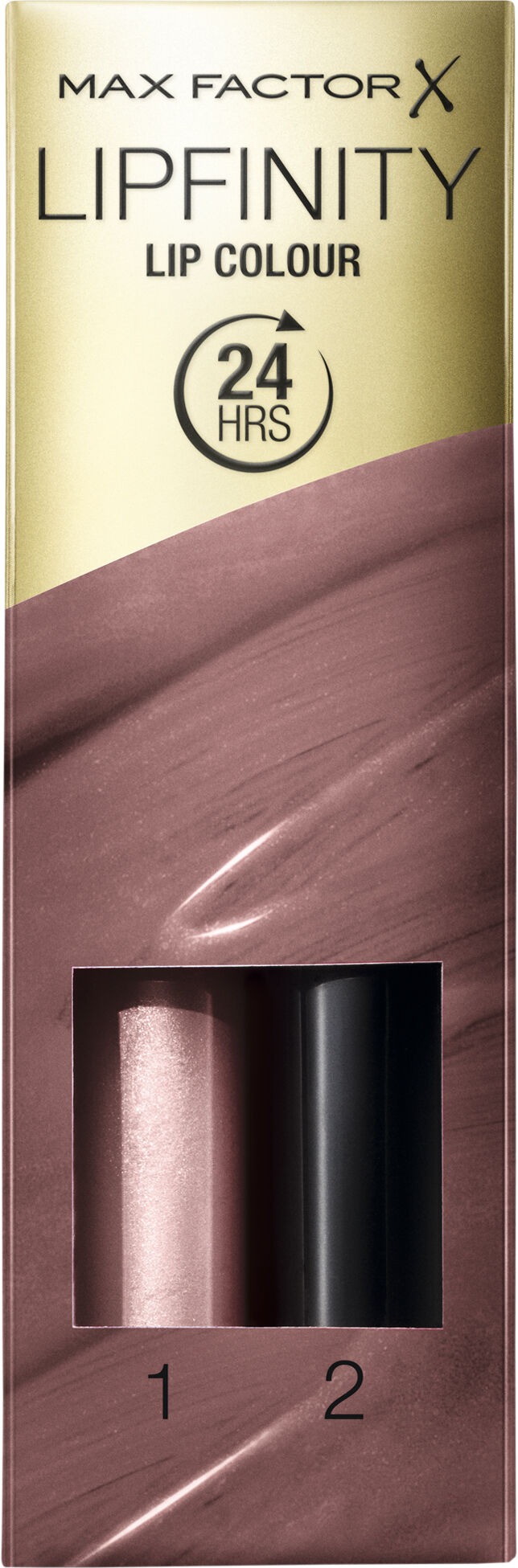 Max Factor Lipfinity 2-step Long Lasting Lipstick, 200 Caffinated, 2.