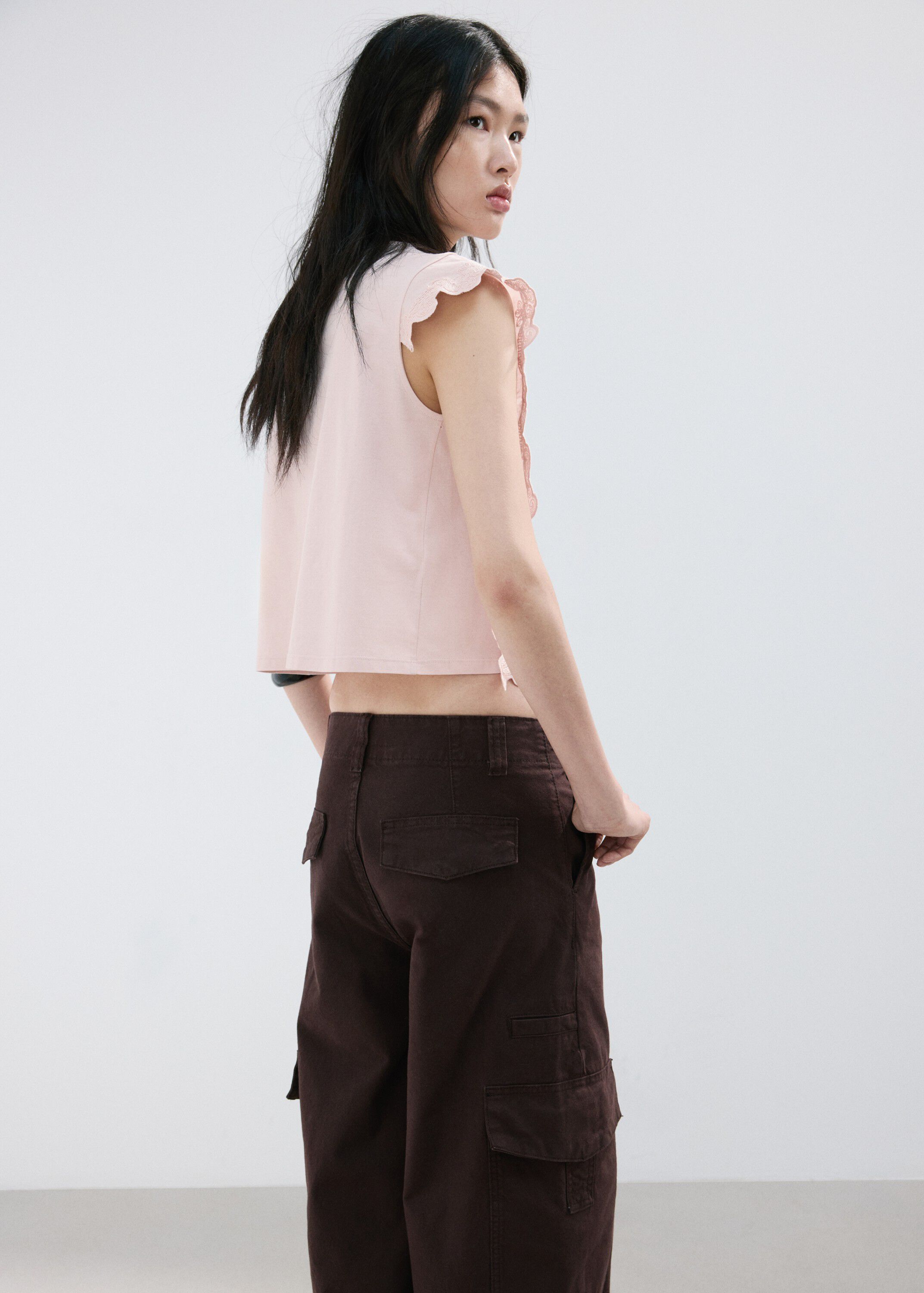 Cotton top with embroidered details