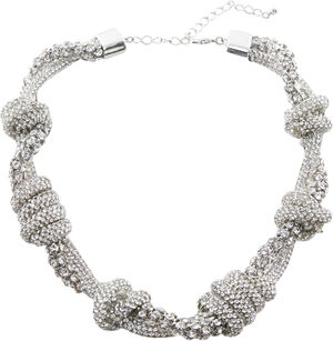Crystal knots necklace