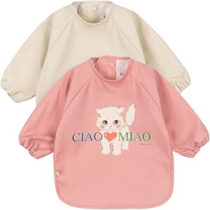 2 PACK DINNER BIB WITH SLEEVES