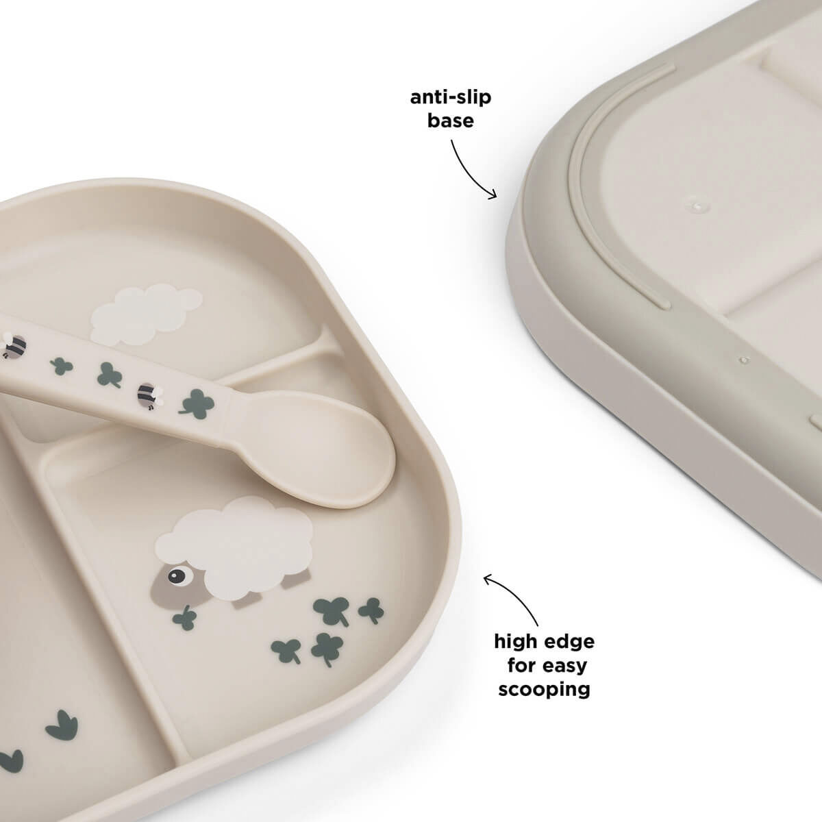 Foodie inddelt tallerken Tiny farm Sand