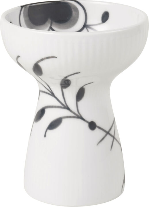 Sort Mega Riflet Åben Vase, 11 cm