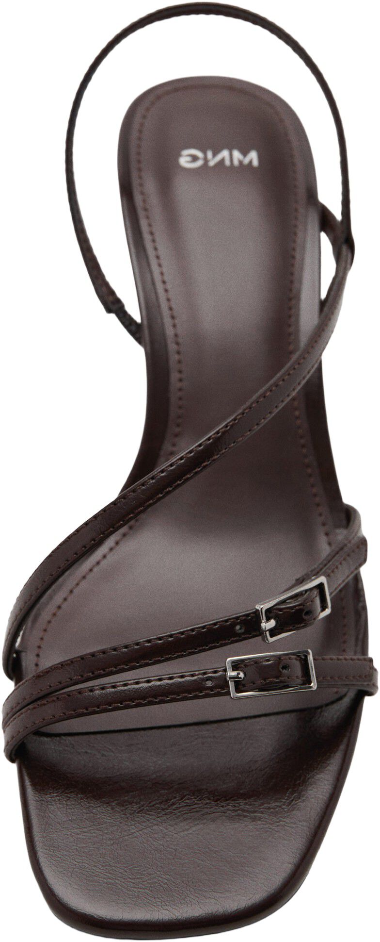 Kitten heel sandals with straps