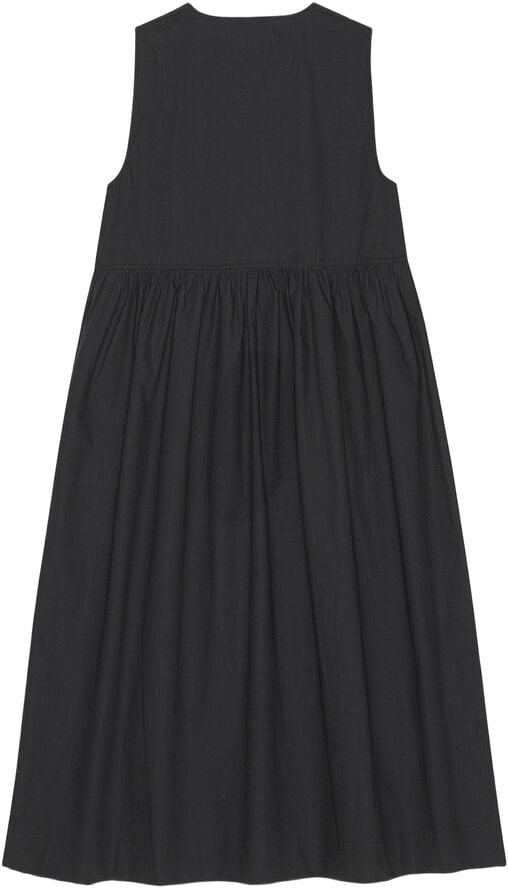 Cotton Poplin Midi Dress