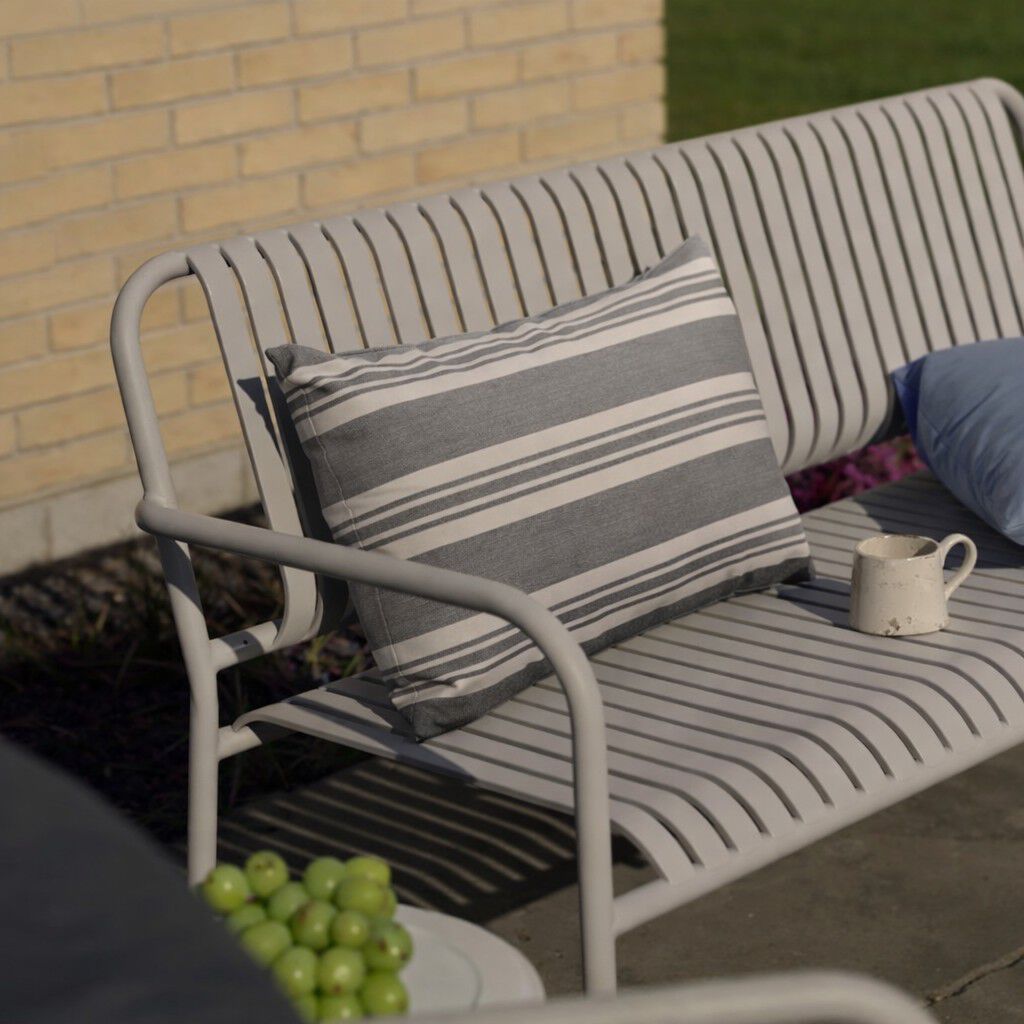 Fossflakes udend&oslash;rspude 40x60 cm. Gr&aring; stribet