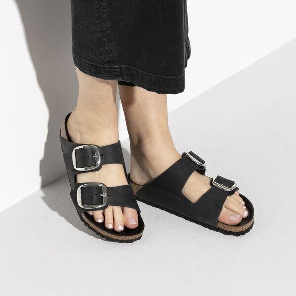 Arizona Big Buckle Oiled Leather Narrow
