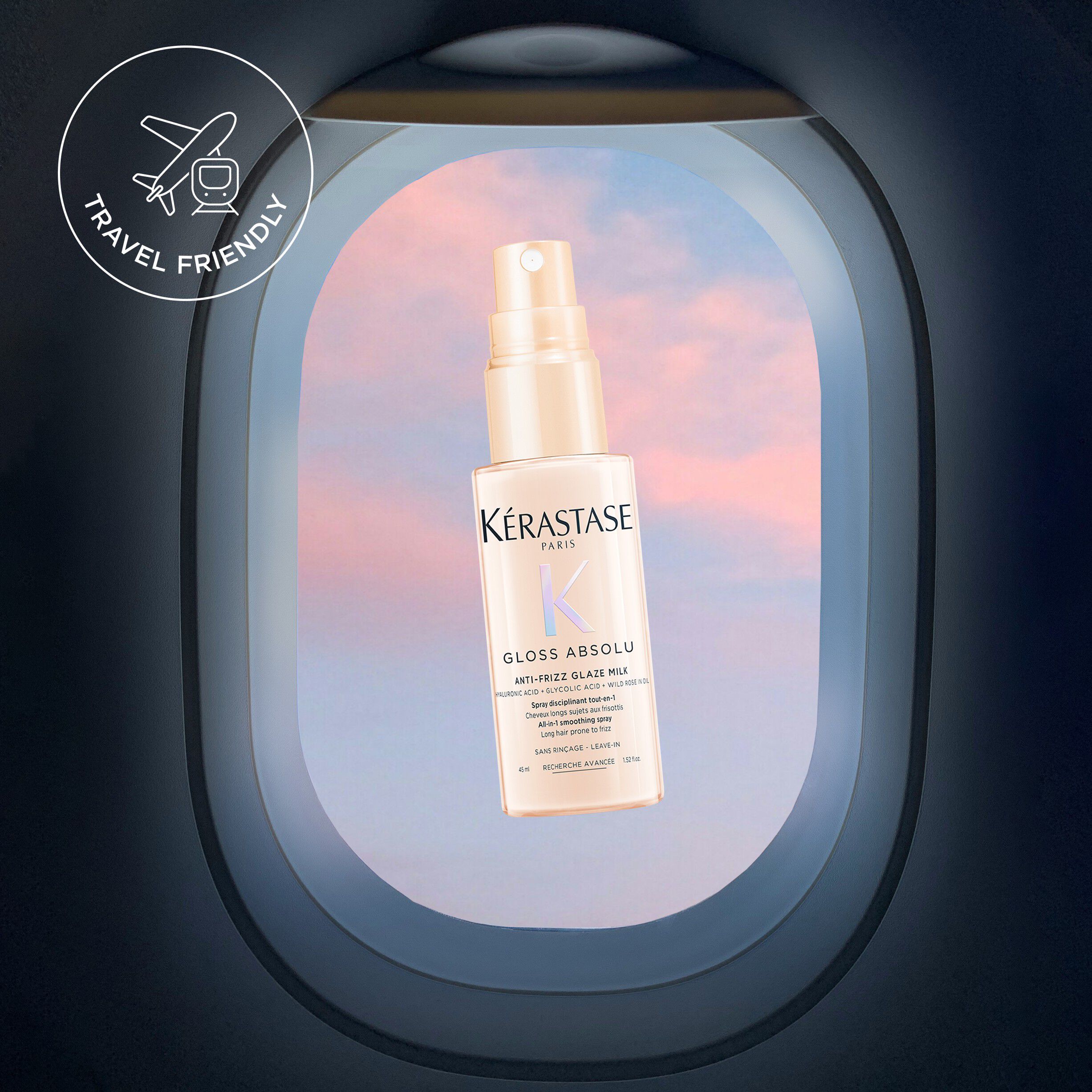 Gloss Absolu Anti-Frizz Glaze Milk Heat Protection Travel Size