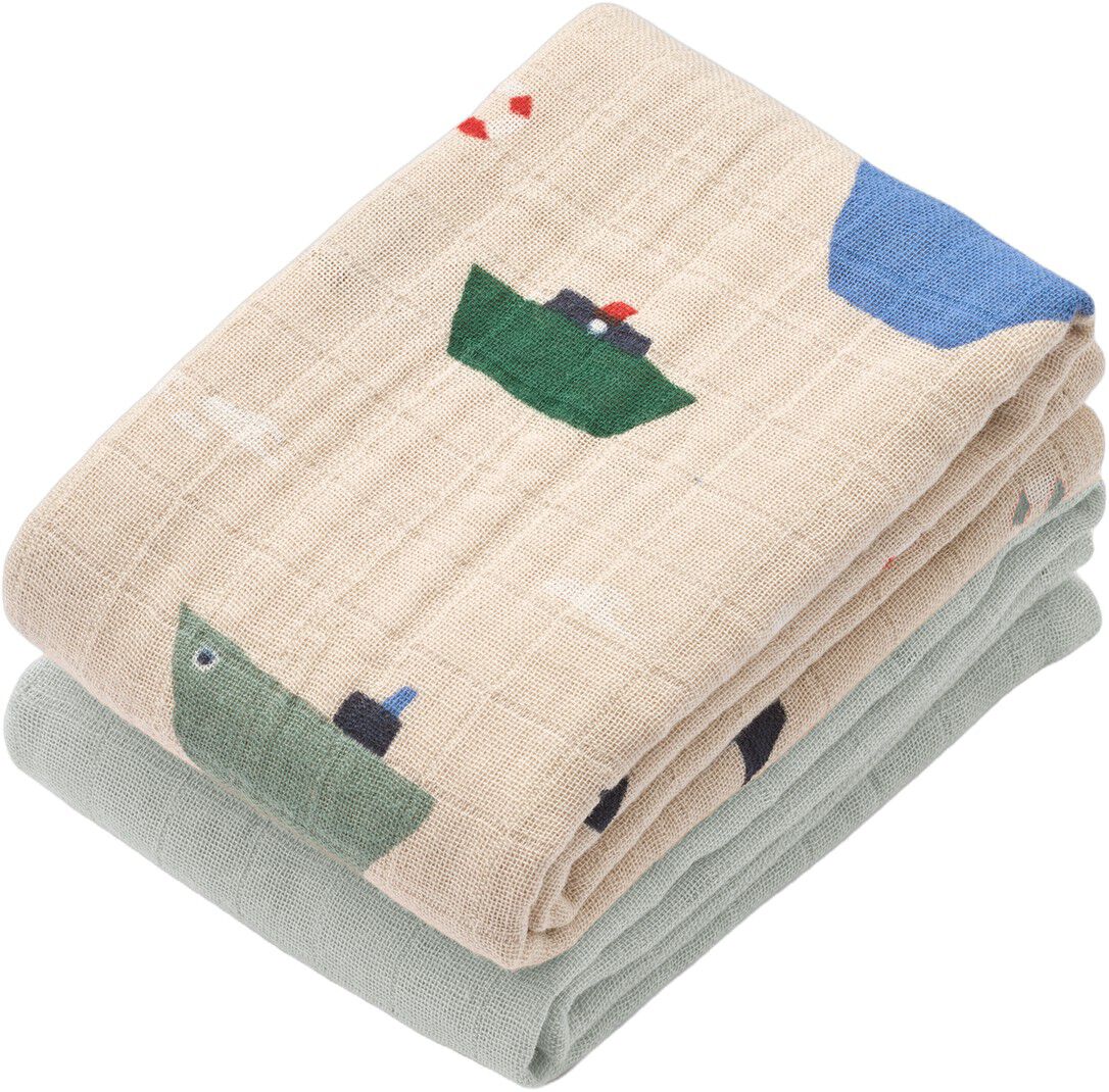 Lewis Muslin Cloth 2-Pack Sailing /