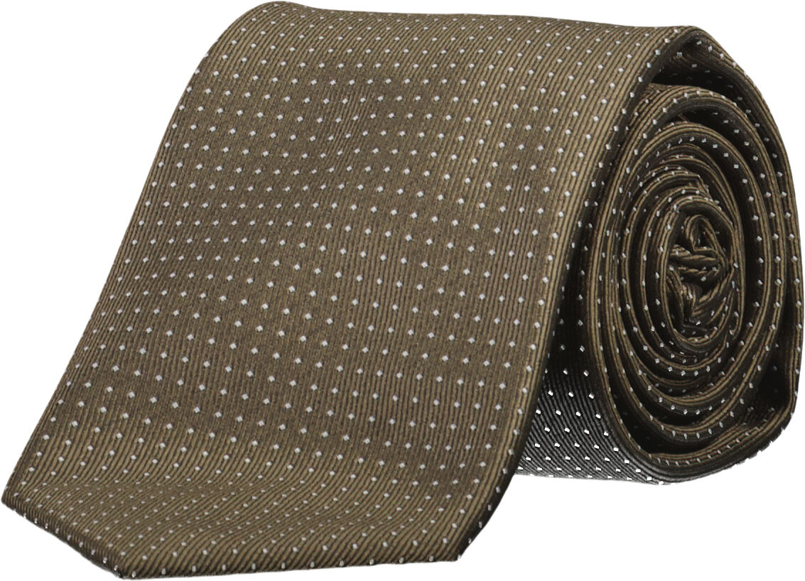 Polyester tie with dots 7 cm