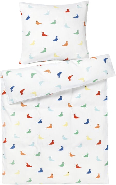 Sengetøj Sangfugl baby 70x100cm DK multi