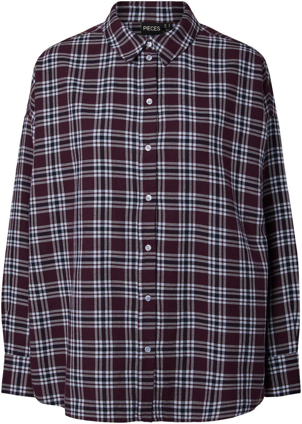 Pcviolet Ls Flannel Shirt No/Button Wvn