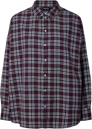 PCVIOLET LS FLANNEL SHIRT NO/BUTTON