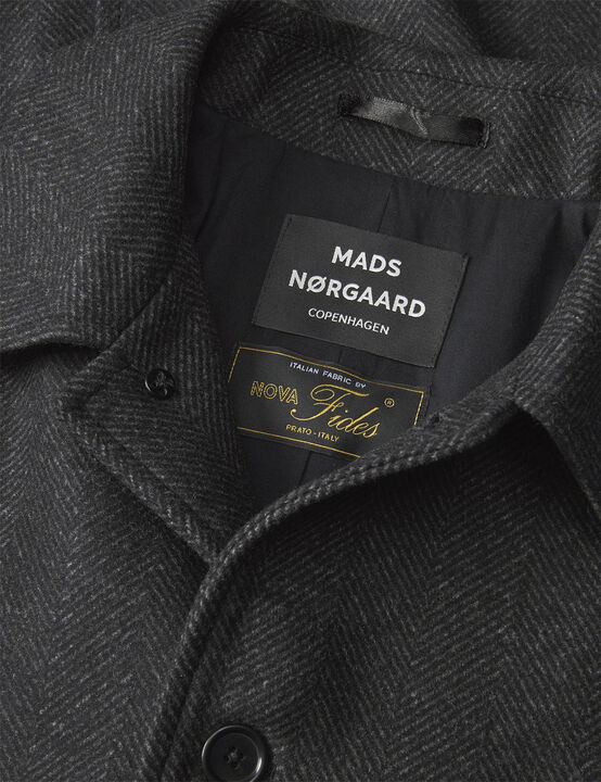 Wool Herringbone Curtis Coat