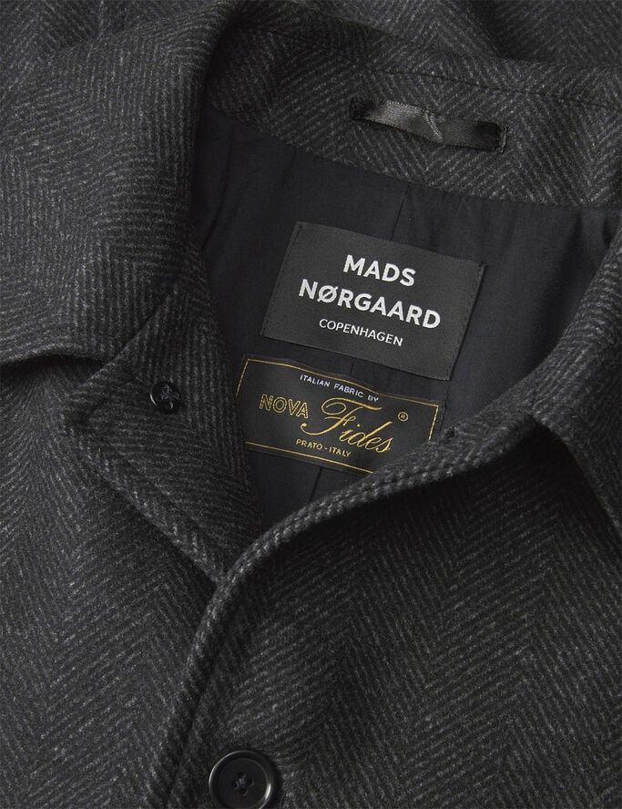 Wool Herringbone Curtis Coat