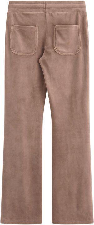 Soft jersey trousers in velour with
