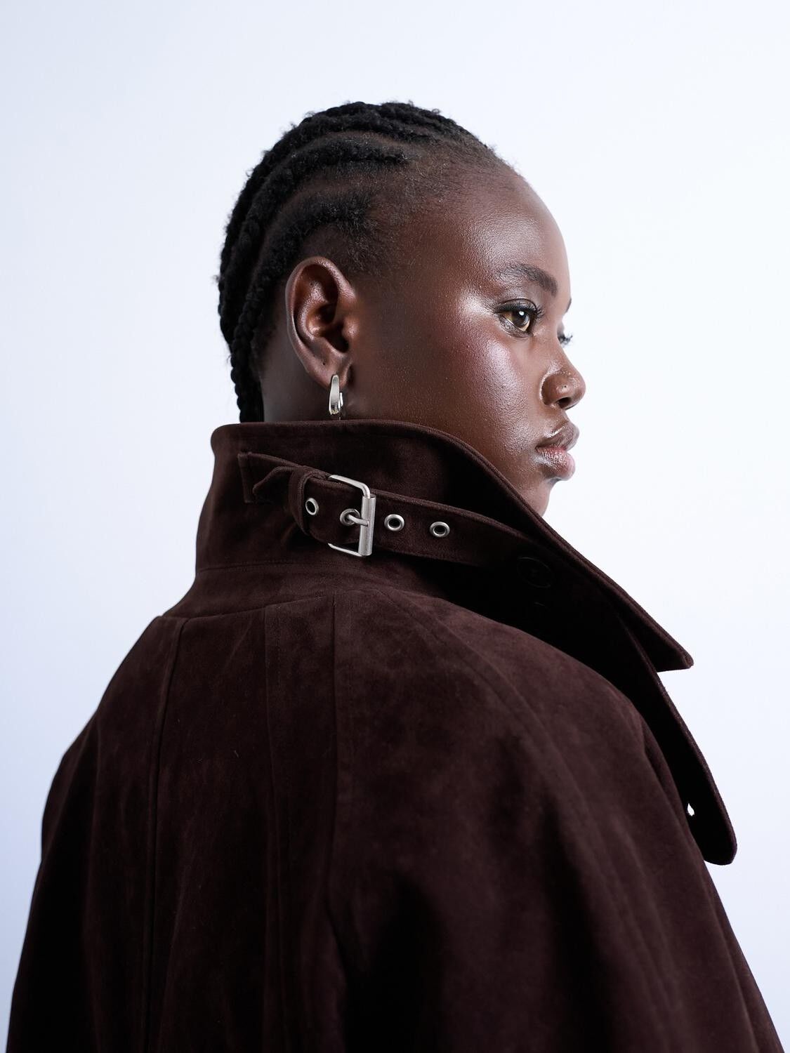 TSRIKKE LONG COAT FAUX SUEDE