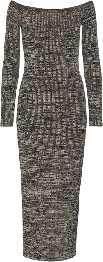 Firm Rib Off-Shoulder Dress