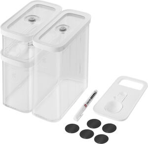 Fresh & Save CUBE Sæt M5 gennemsigtig-hvid