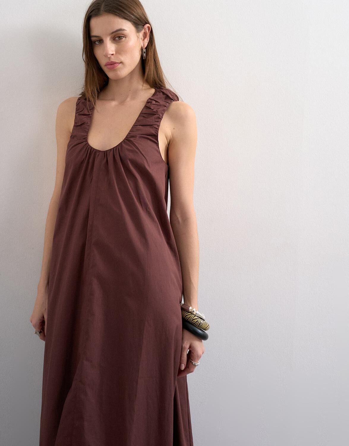 TSRUNI SL MAXI DRESS WVN