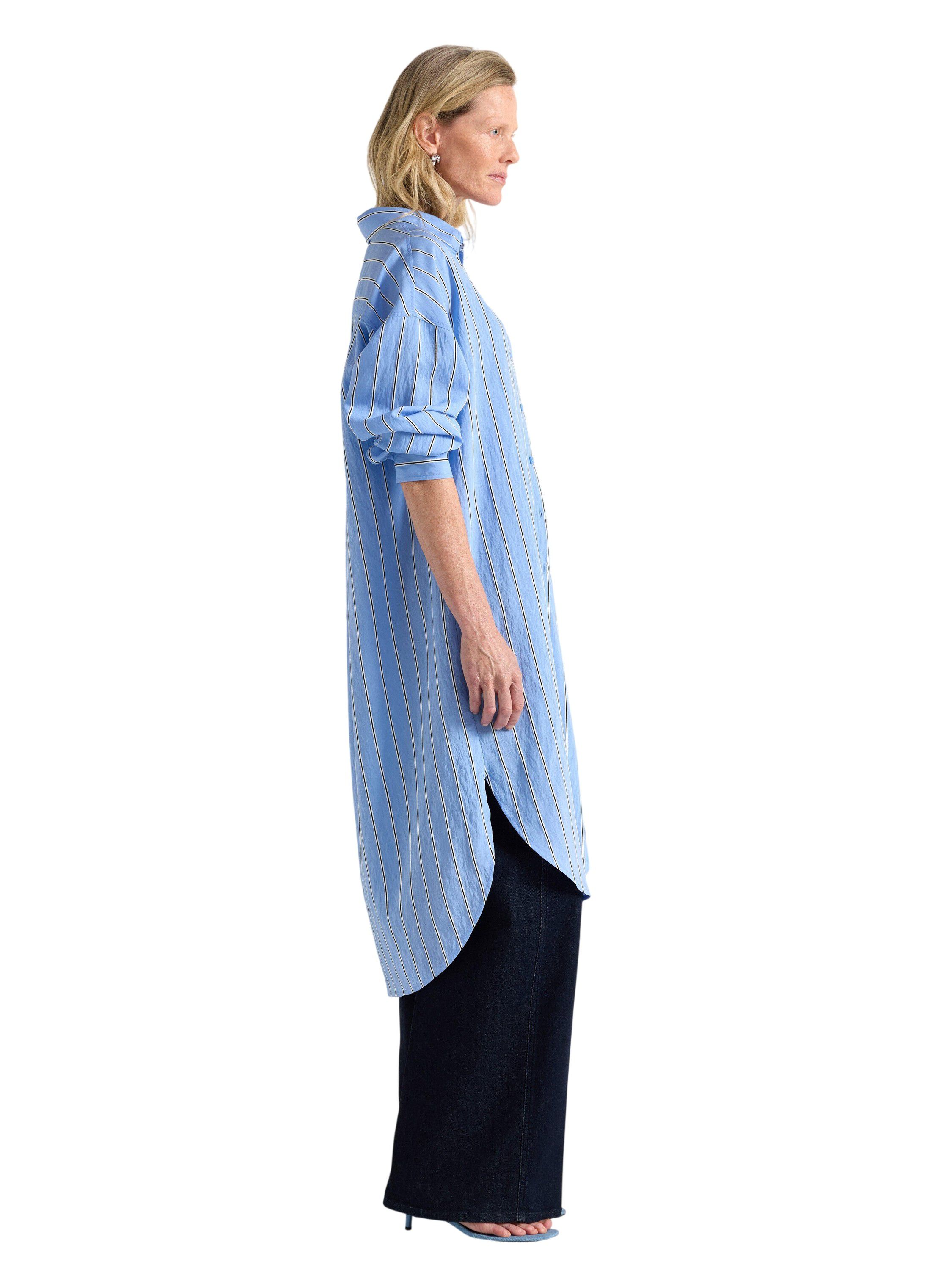 Woven shirt dress in soft viscose w