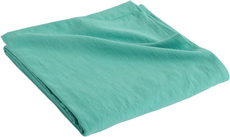 Linen Bedspread-240 x 260-Emerald green
