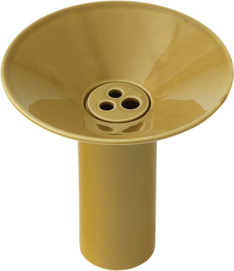 Hana Vase, H14,5, Ochre