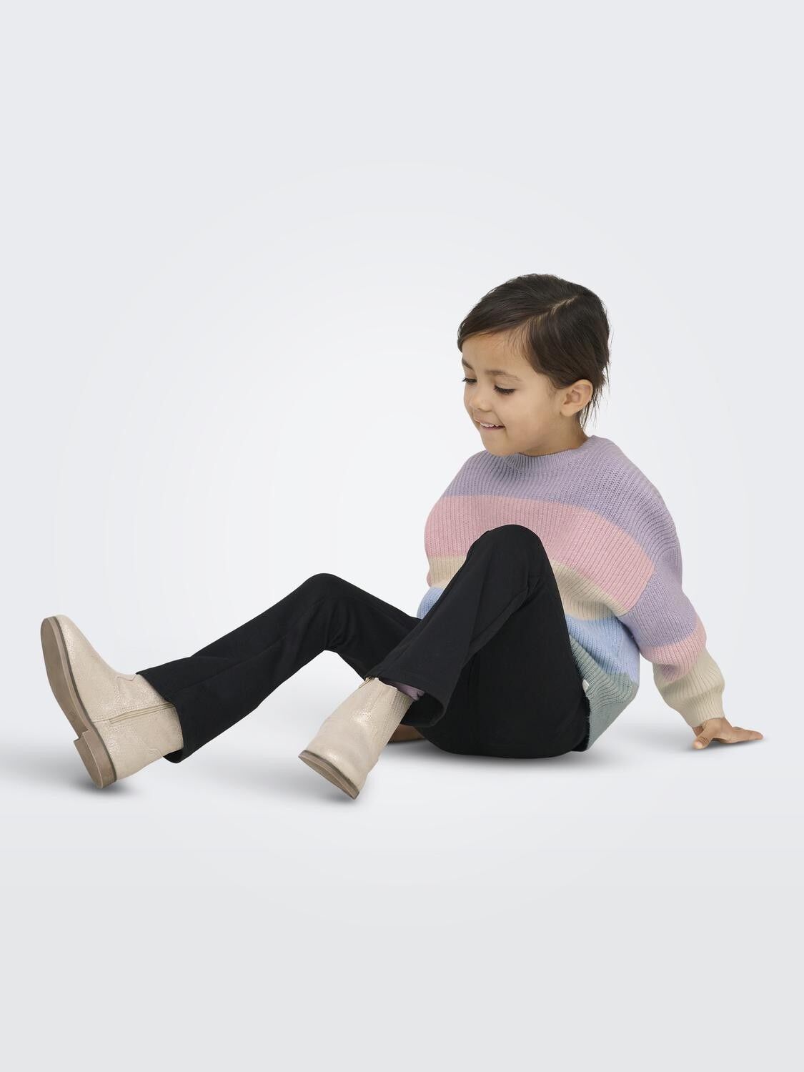 KMGSANDY L/S STRIPE PULLOVER KNT NO