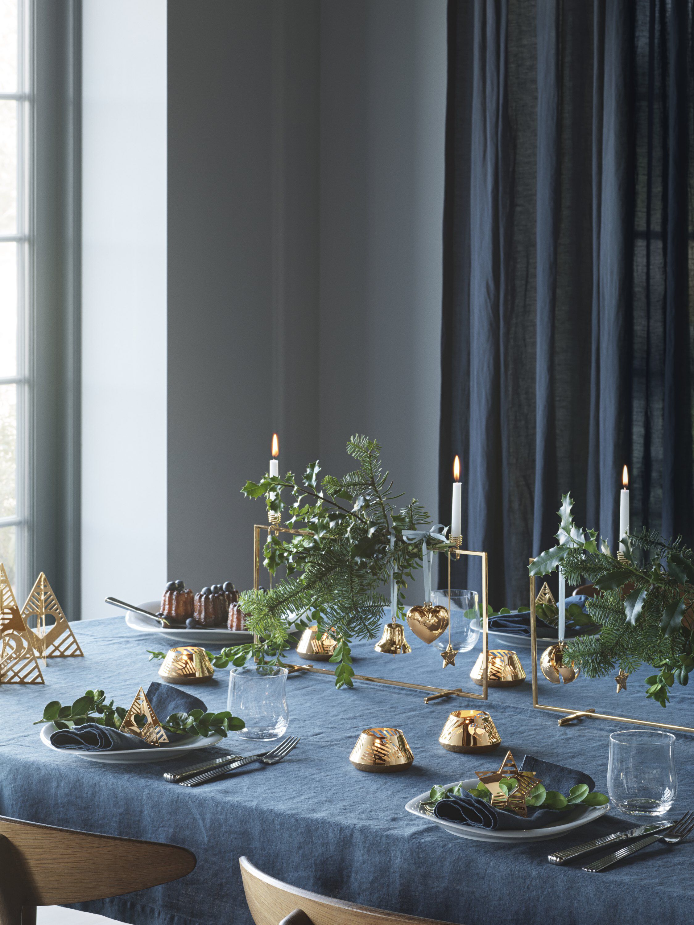 CC 2025 TEA LIGHT 2PCS 18KT GOLD PLATED SS