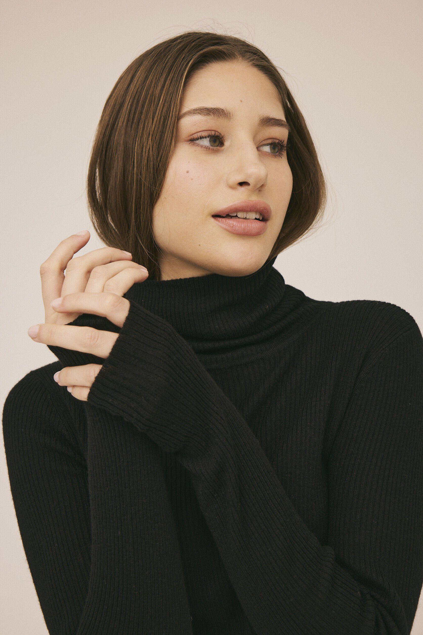 Torino 2 H&oslash;jhalset strik - Merino uld mix