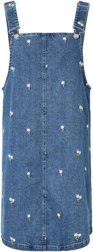 PCFLORA SL DENIM EMB SPENCER DRESS