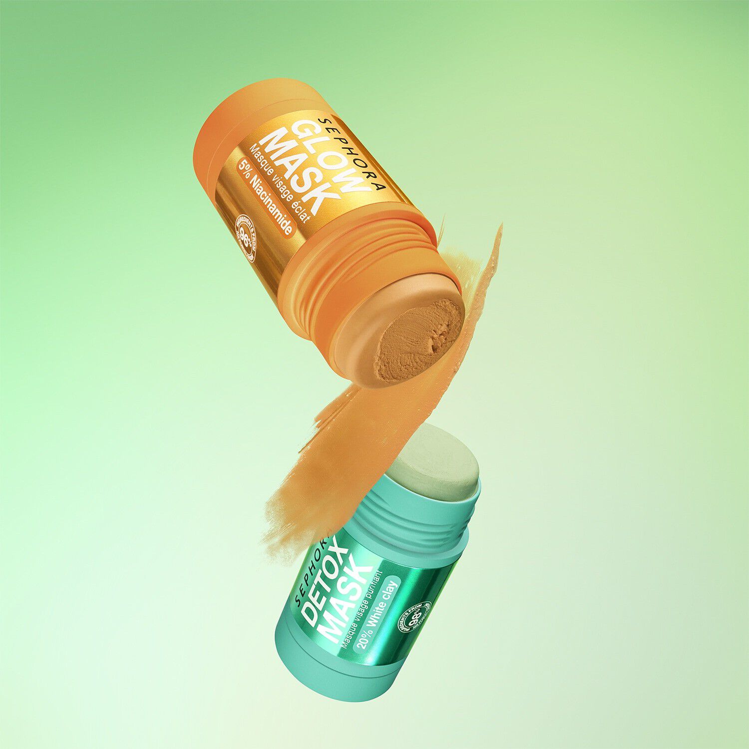 Detox- eller Radiance-stiftmasker - Cremet og let tekstur