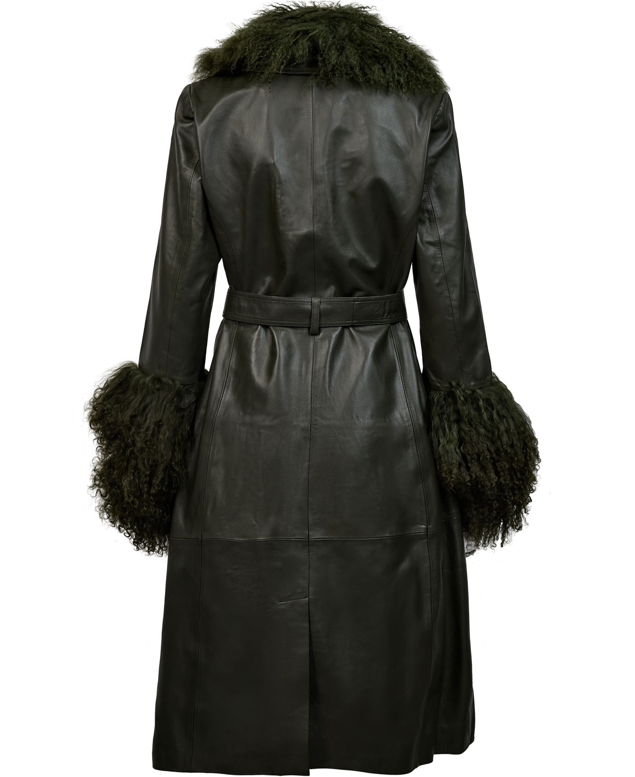 Tana 6 skin coat with lamb fur deetails - LWG