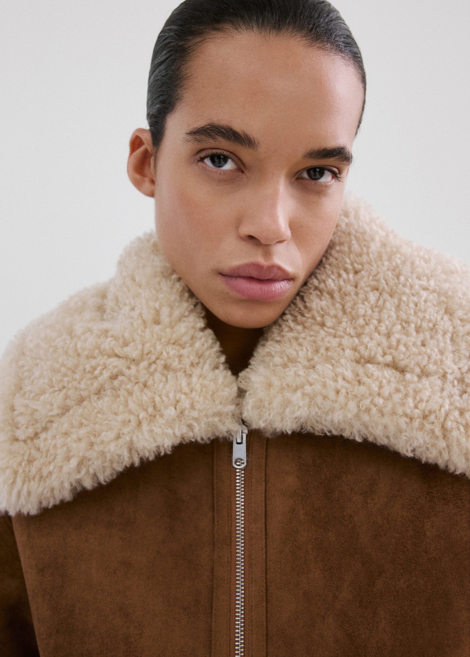 Double-faced shearling jacket