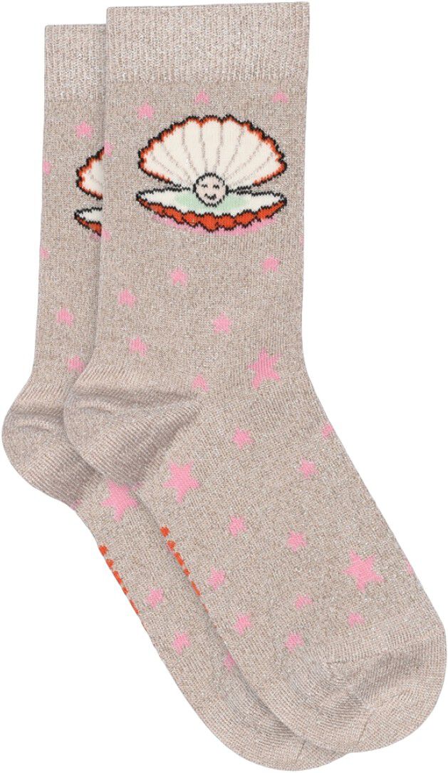 Shell glitter socks