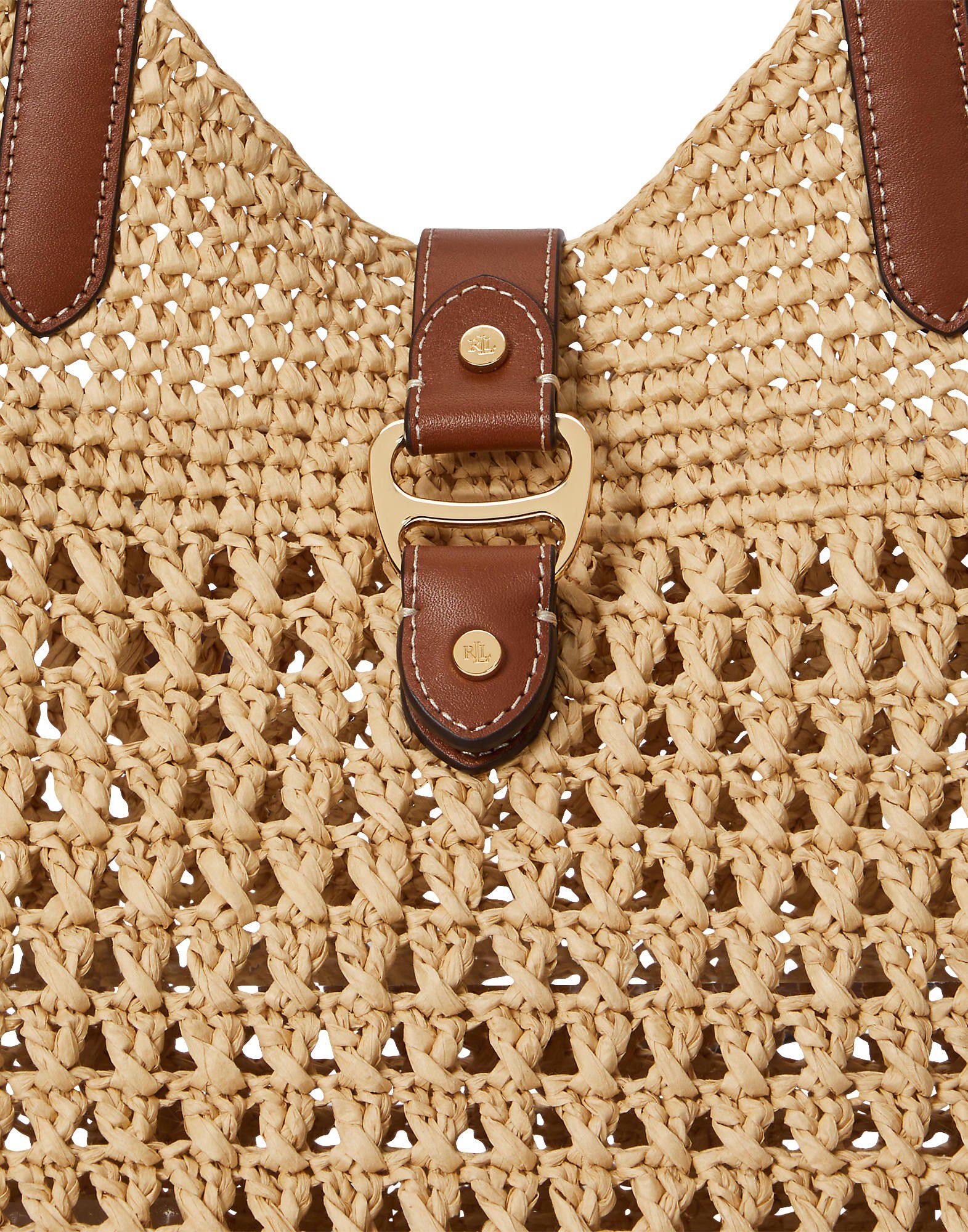 Woven Straw Large Tasha Tote Bag
