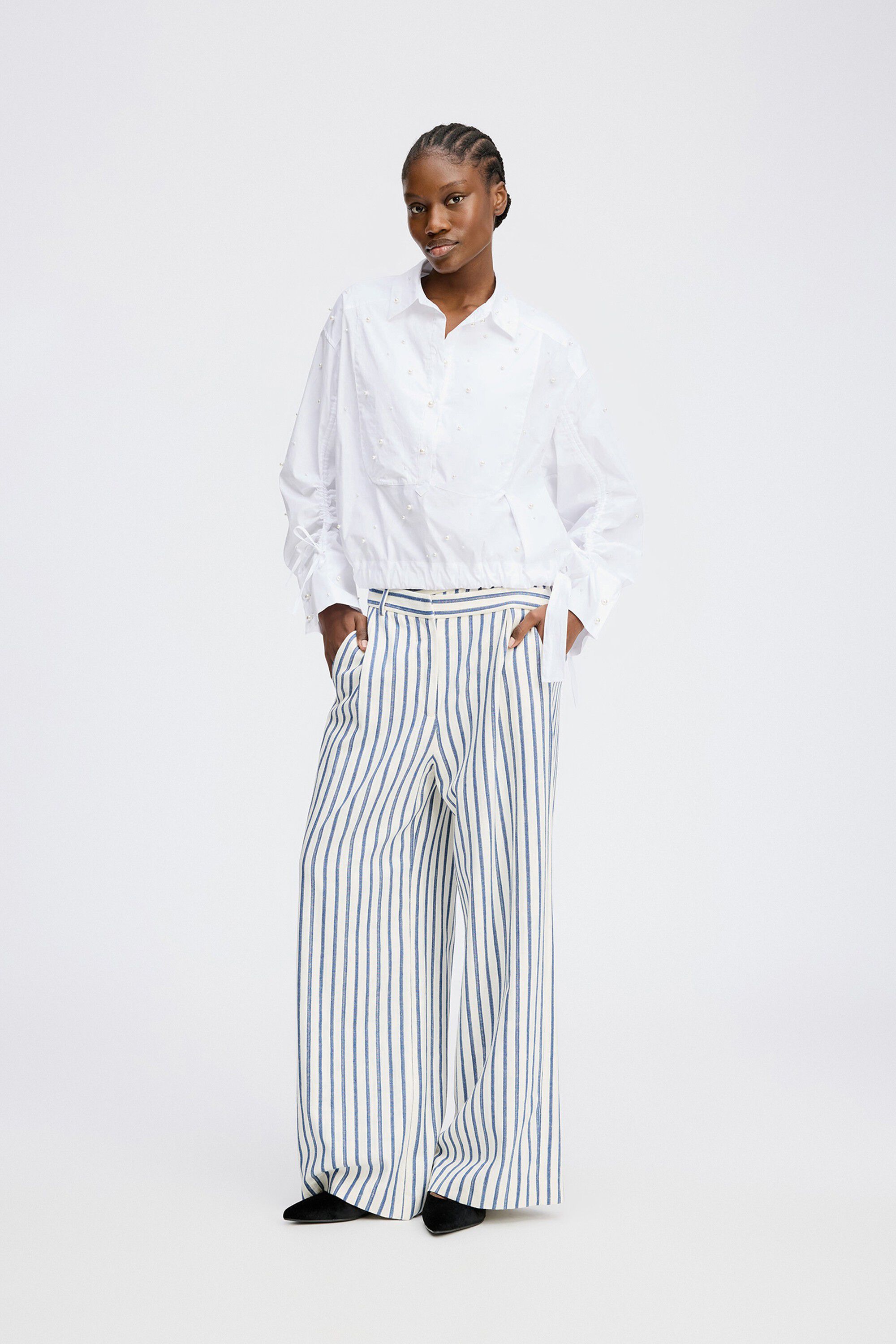 PHEBE Organic Cotton Blend Blouse