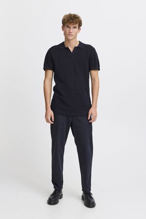 CFMATEO SS structured polo knit