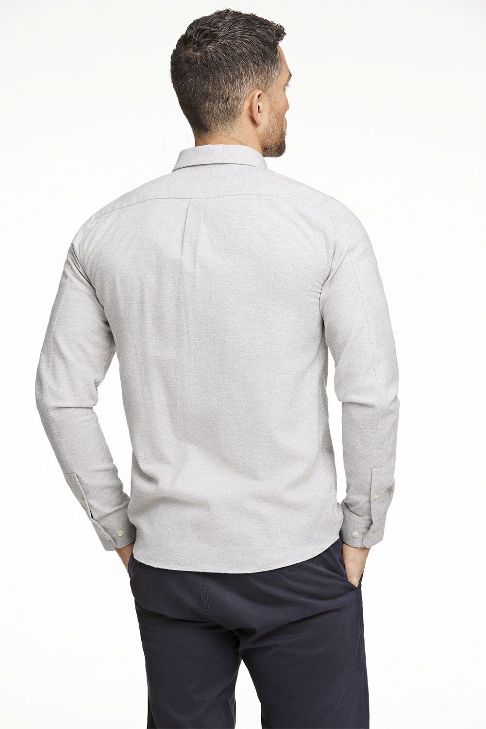 Brushed twill shirt L/S