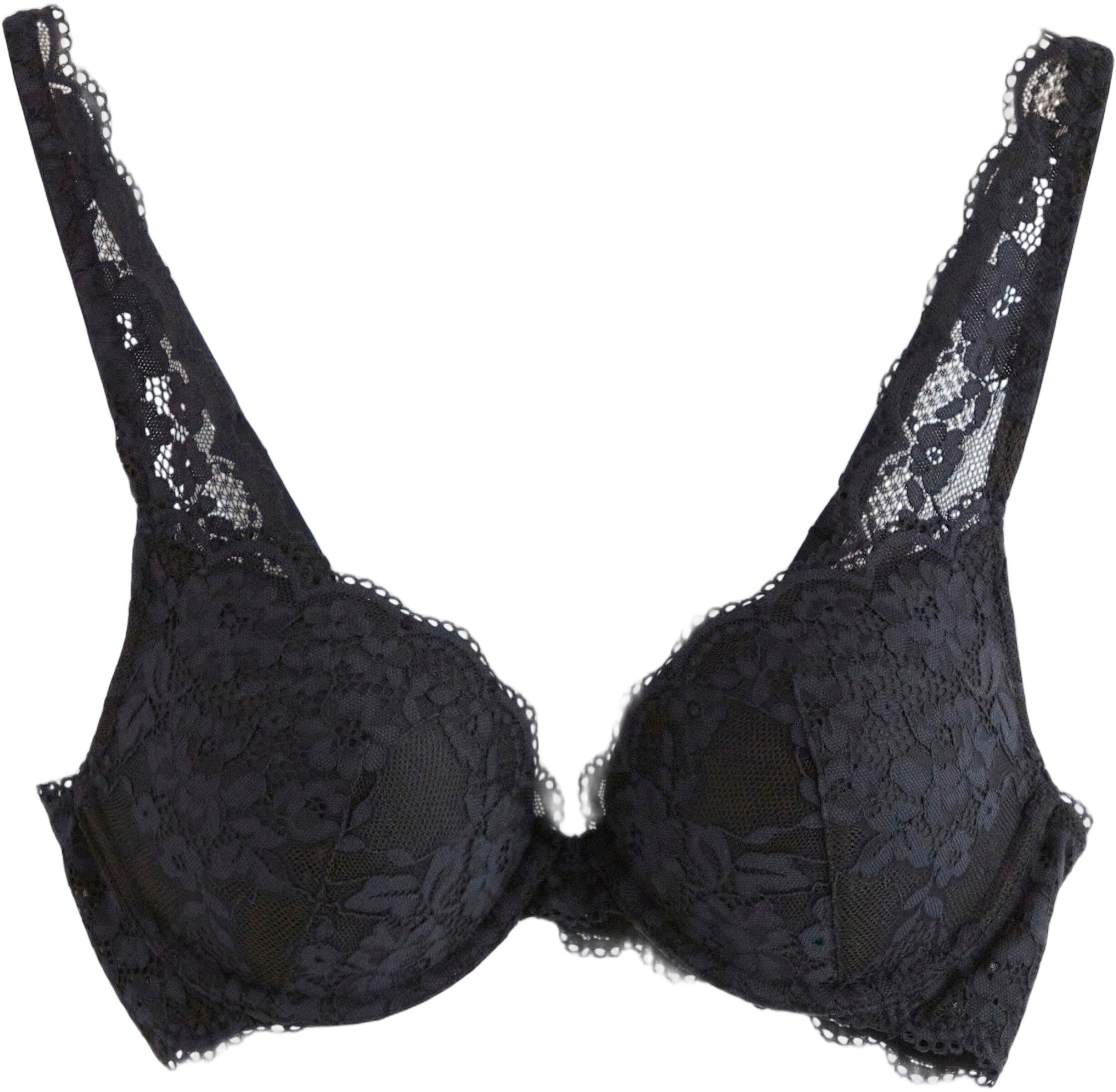 Malva push-up-bh med blonder