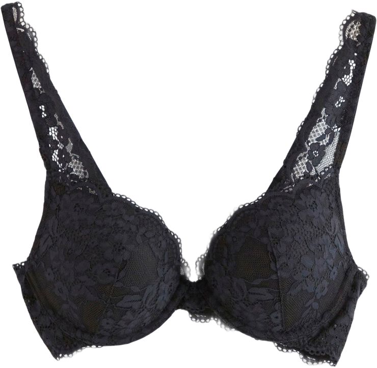 Malva push-up-bh med blonder