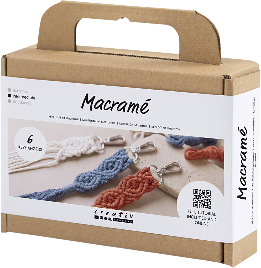 Mini DIY Kit Macram&eacute;, N&oslash;glering