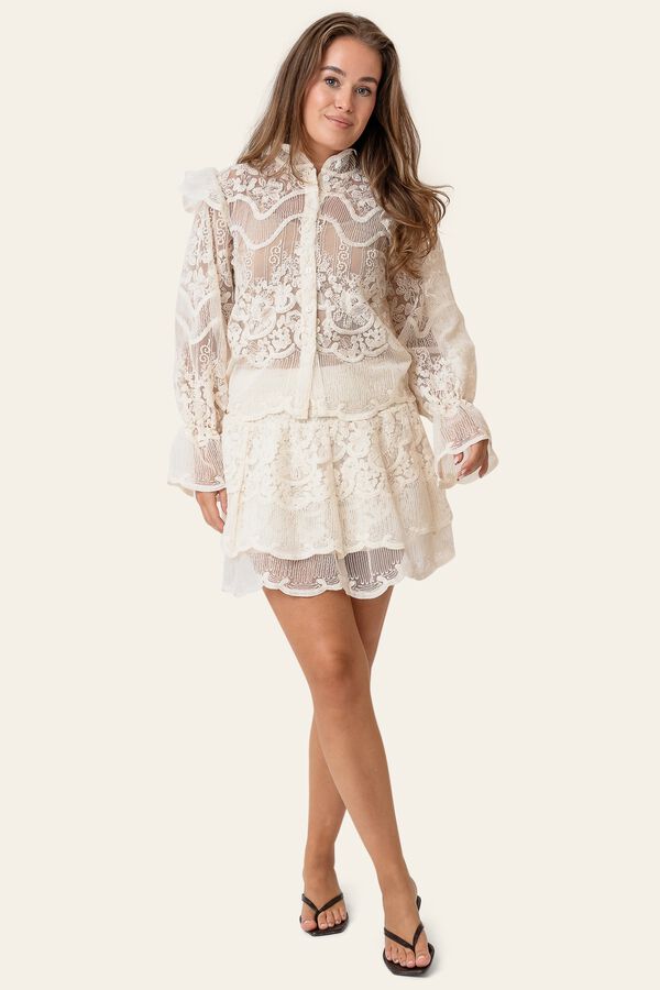 Ellinoraic Lace Mini Skirt
