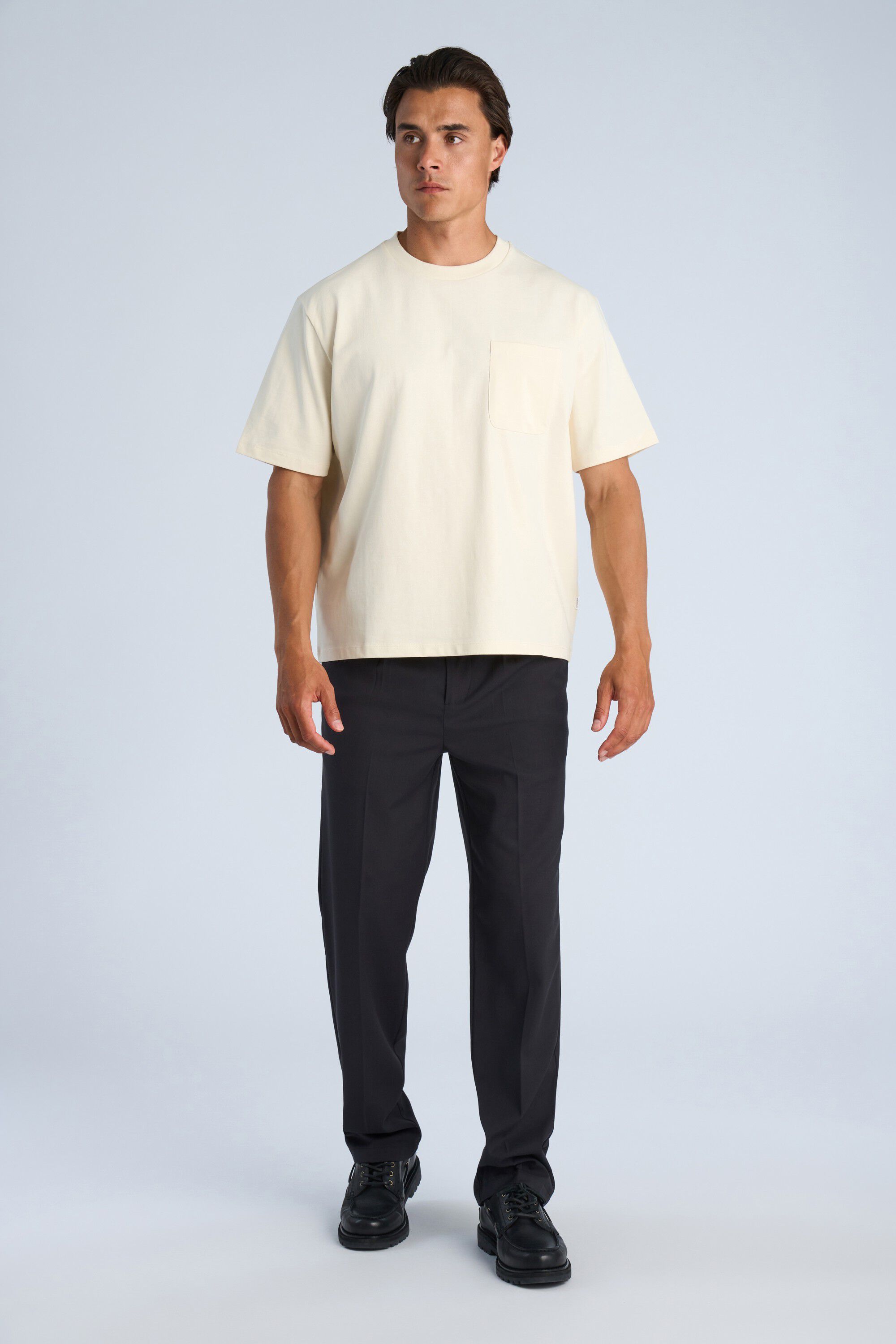 O-neck oversized cropped S/S