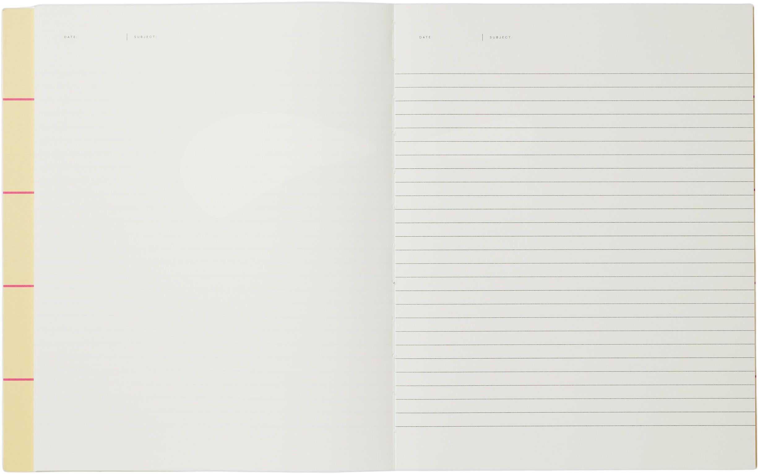 UMA Flat Lay Notebook - Large, Yellow check