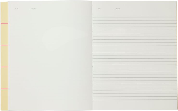 UMA Flat Lay Notebook - Large, Yellow check