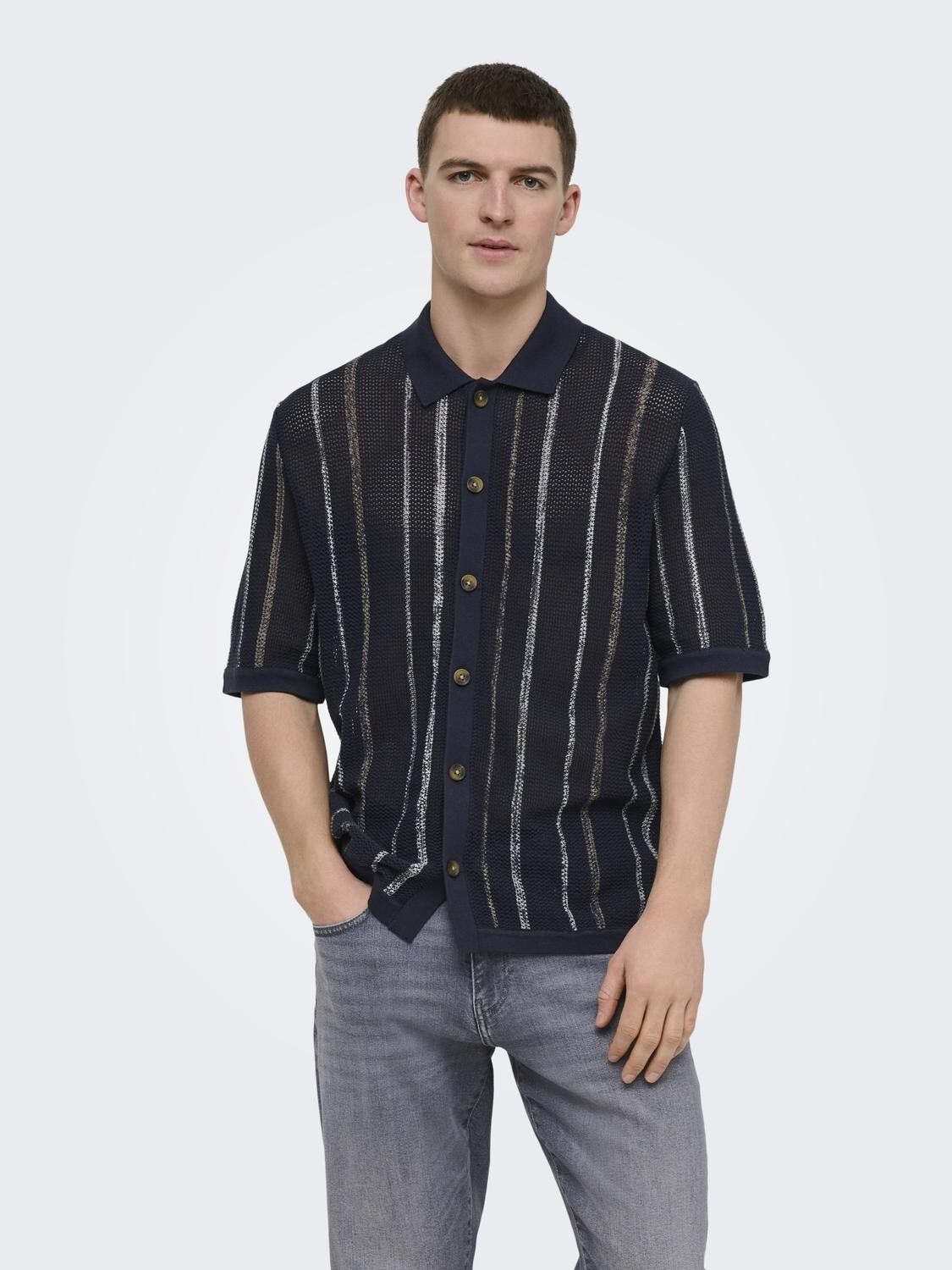 ONSTOBBY LIFE RLX SS SHIRT KNIT NO