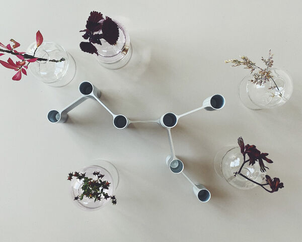 LINK, CANDLE HOLDER, MATT ALUMINIUM, 11060M