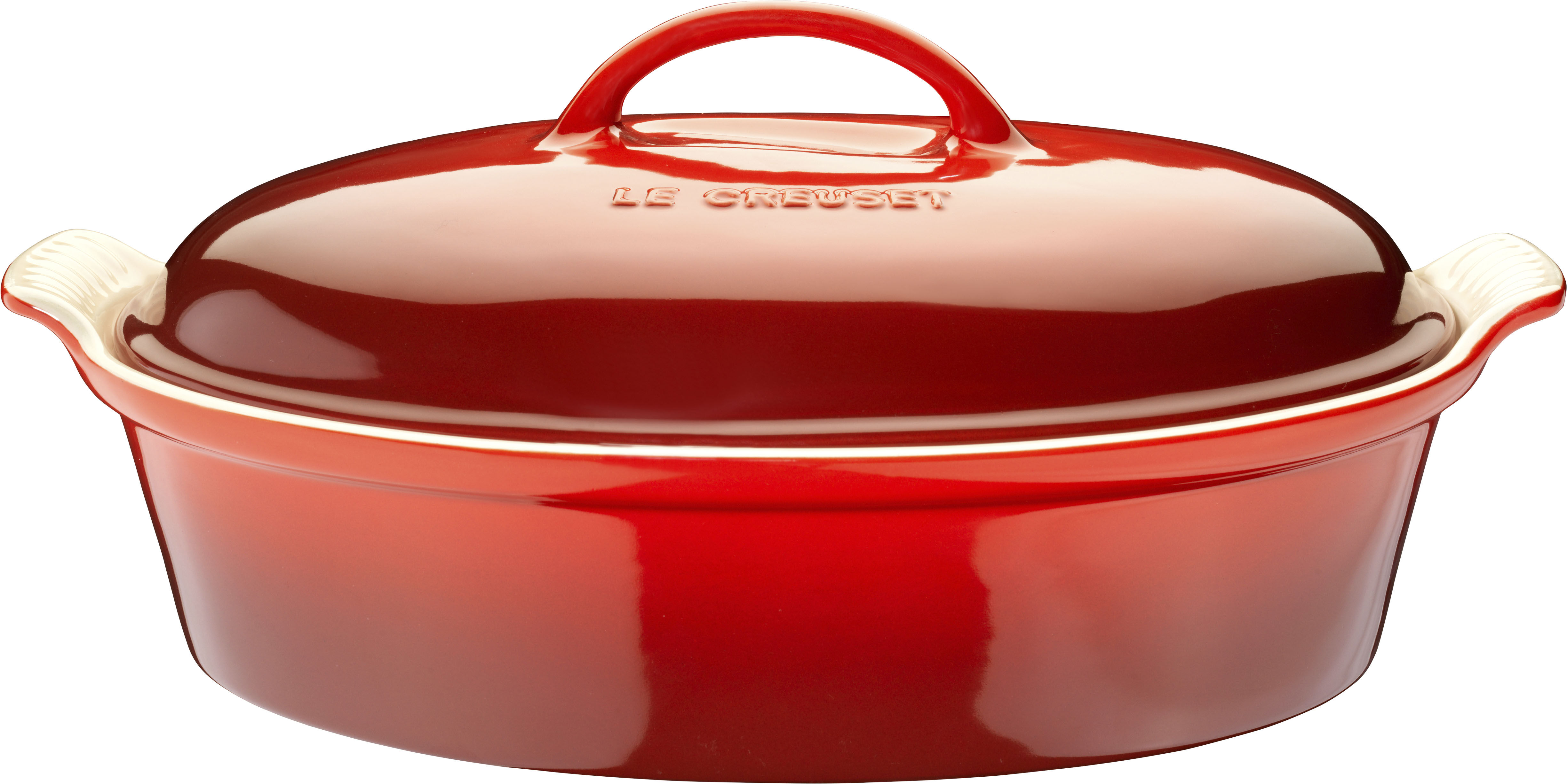 Oval stegeso 36 cm, Cerise